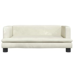 Lit pour chien crème 80x45x30 cm velours 647016647016