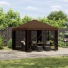 Abri de jardin avec parois 3 x 3 m Marron Polyester et Acier 647020647020