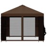 Abri de jardin avec parois 3 x 3 m Marron Polyester et Acier 647020647020