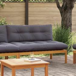 Unité de canapé du milieu Gris Naturel et Foncé Bois d'acacia 647024647024