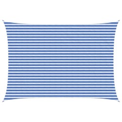 Voile d'ombre Bleu et Blanc 3,5 x 4,5 m HDPE 647026647026