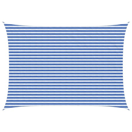 Voile d'ombre Bleu et Blanc 3,5 x 4,5 m HDPE 647026647026