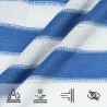 Voile d'ombre Bleu et Blanc 3,5 x 4,5 m HDPE 647026647026