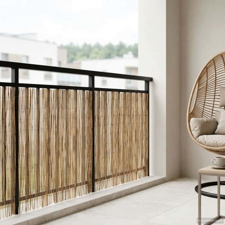 Clôture de jardin Carbonisé 600 x 100 cm Roseau 647028647028