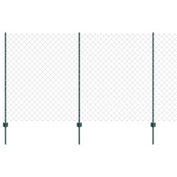 Clôture grillagée avec poteau 25 x 1,4 m Acier recouvert de PVC 647033647033