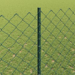 Clôture grillagée avec poteau 25 x 1,4 m Acier recouvert de PVC 647033647033