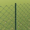 Clôture grillagée avec poteau 25 x 1,4 m Acier recouvert de PVC 647033647033