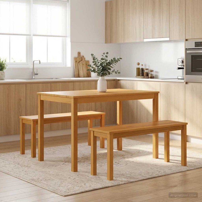 Banc de salle à manger 95 x 32 x 45 cm Bois de chêne massif 647035647035