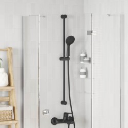 Support de Douche Noir 101 cm Acier inoxydable 647036647036