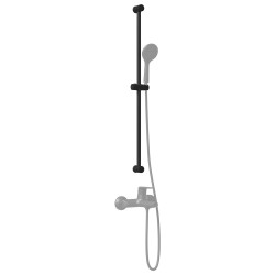 Support de Douche Noir 101 cm Acier inoxydable 647036647036