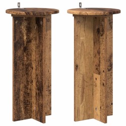 Support de Plante 2 pcs Bois ancien 29,5 x 29,5 x 60 cm 647038647038
