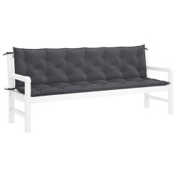 Coussin de banc de jardin anthracite tissu oxford 647042647042