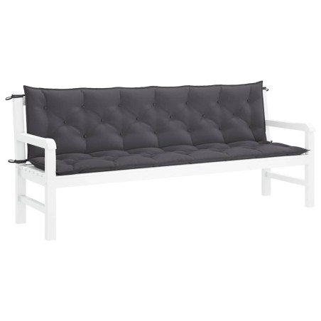 Coussin de banc de jardin anthracite tissu oxford 647042647042