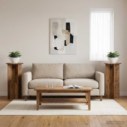 Support de Plante 2 pcs Bois ancien 40 x 40 x 80 cm 647043647043
