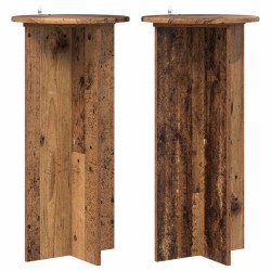 Support de Plante 2 pcs Bois ancien 40 x 40 x 80 cm 647043647043