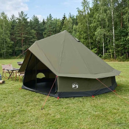 Tente familiale Vert armée 10 personnes Polycoton 647044647044