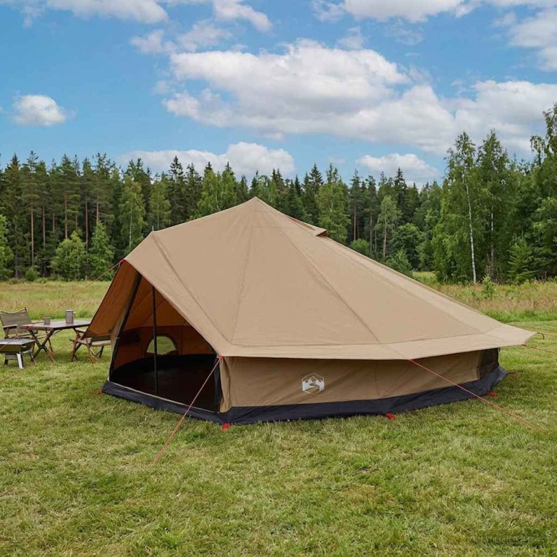 Tente familiale Marron 12-Personnes Polycoton 647045647045