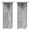 Support de Plante 2 pcs Gris béton 40 x 40 x 80 cm 647046647046