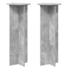 Support de Plante 2 pcs Gris béton Ø40 x 100 cm 647047647047