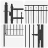 Porte de Clôture HORST 100 x 125 cm métal Noir Verrouillable 647050647050
