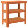 Établi avec étagère Brun cire 78,5 x 50 x 80 cm Pin massif 647052647052