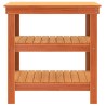 Établi avec étagère Brun cire 78,5 x 50 x 80 cm Pin massif 647052647052