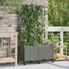 Porte-plante de jardin avec irrigation et roues 2 pc Gris clair 647053647053
