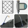 Porte-plante de jardin avec irrigation et roues 2 pc Gris clair 647053647053
