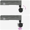 Porte-plante de jardin avec irrigation et roues 2 pc Gris clair 647053647053
