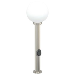 Bornes lumineuses avec sortie lot de 3 80 cm acier inoxydable IP44 647057647057