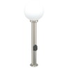 Bornes lumineuses avec sortie lot de 3 80 cm acier inoxydable IP44 647057647057