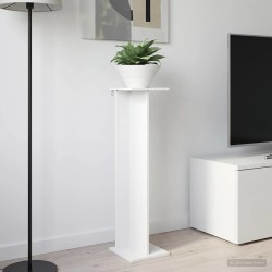 Support de Plante Blanc 25 x 25,5 x 100,5 cm Bois d’ingénierie 647058647058