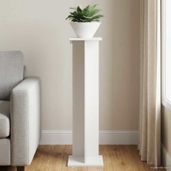 Support de Plante Blanc 25 x 25,5 x 100,5 cm Bois d’ingénierie 647058647058