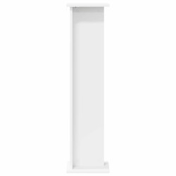 Support de Plante Blanc 25 x 25,5 x 100,5 cm Bois d’ingénierie 647058647058
