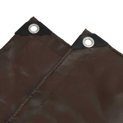Bâche 650g / m² Marron 1 x 2,5 m Toile avec revêtement en PVC 647060647060