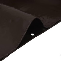 Bâche 650g / m² Marron 1 x 2,5 m Toile avec revêtement en PVC 647060647060