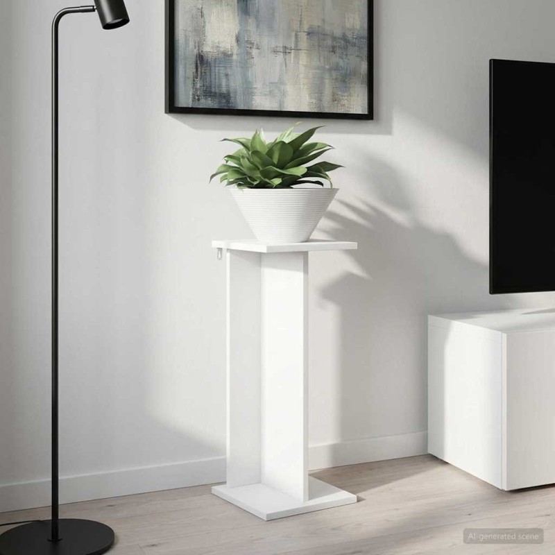 Support de Plante Blanc 25 x 25,5 x 60,5 cm Bois d’ingénierie 647061647061