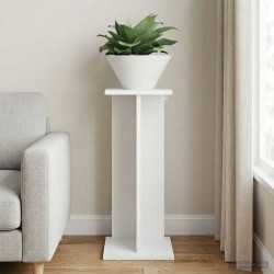 Support de Plante Blanc 25 x 25,5 x 60,5 cm Bois d’ingénierie 647061647061