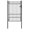 Porte de Clôture HORST 100 x 150 cm métal Noir Verrouillable 647062647062