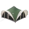 Tente Tipi avec toit Vert 18-Personnes Polyester et Acier 647063647063