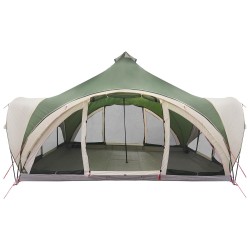 Tente Tipi avec toit Vert 18-Personnes Polyester et Acier 647063647063