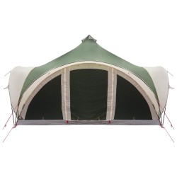 Tente Tipi avec toit Vert 18-Personnes Polyester et Acier 647063647063