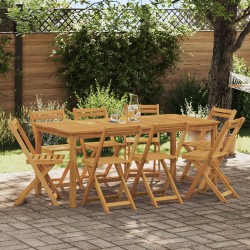Chaises de bistrot d'extérieur 8 pcs Naturel 40 x 53 x 80 cm 647069647069