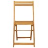 Chaises de bistrot d'extérieur 8 pcs Naturel 40 x 53 x 80 cm 647069647069