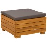 Ensemble de salon de jardin 2 Pièce Marron Bois d'Acacia Massif 647070647070
