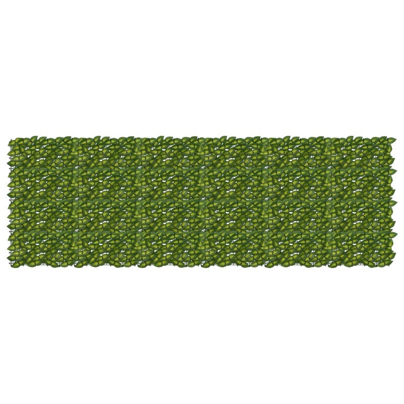 Écran de balcon avec feuilles Vert et jaune 300 x 100 cm 647074647074
