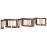 Porte de chien pliable avec supports 6 pcs Chêne fumé 482 cm 647083647083