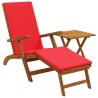 Chaise longue inclinable et pliable 2 pcs Rouge 647085647085