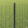 Clôture Euro avec poteau 25 x 0,8 m Acier recouvert de PVC Gris 647086647086