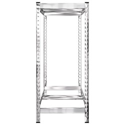 Porte-pneus à 2 niveaux 2 pcs Argenté 110x40x110 cm Acier 647104647104